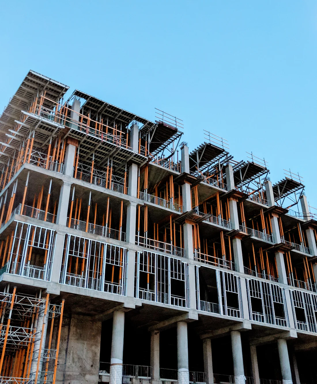 Prepared construction site